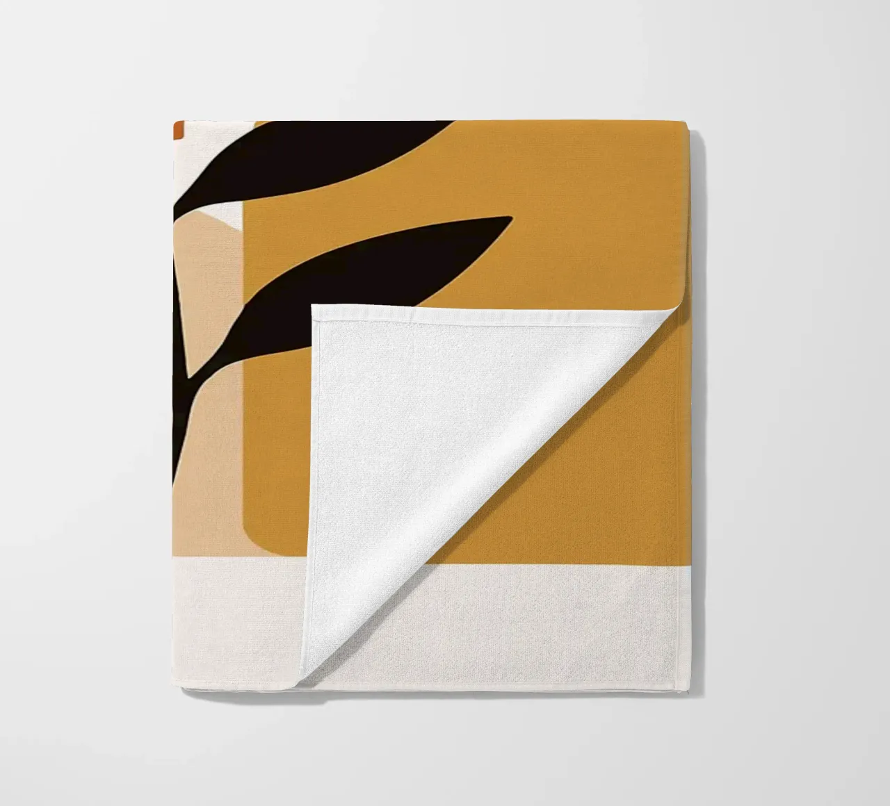 Arte botanica astratta con forme geometriche telo mare da PosterByFly
