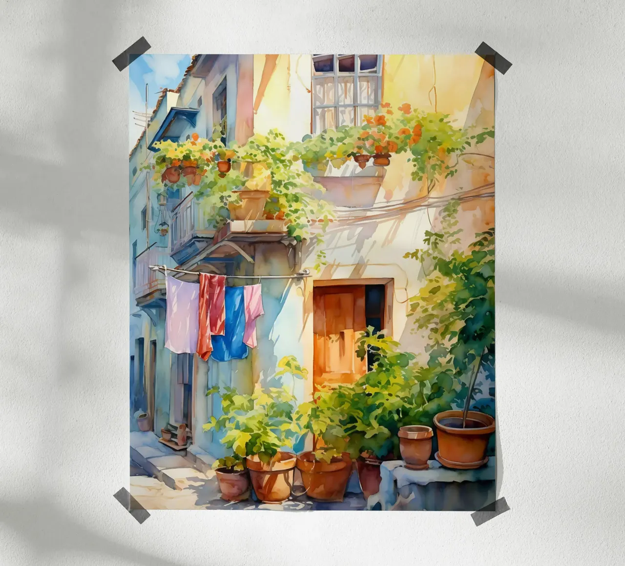 Laundry poster con telaio in plastica da Artsy Bessy