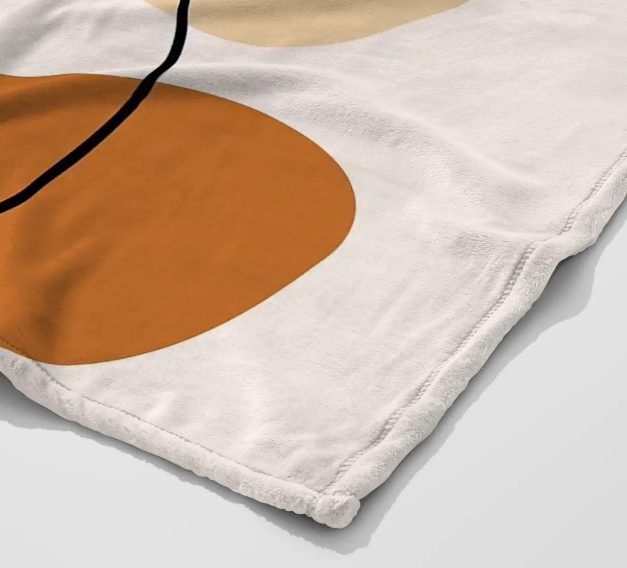 Illustrazione di una pianta minimalista in un vaso coperta in pile da PosterByFly
