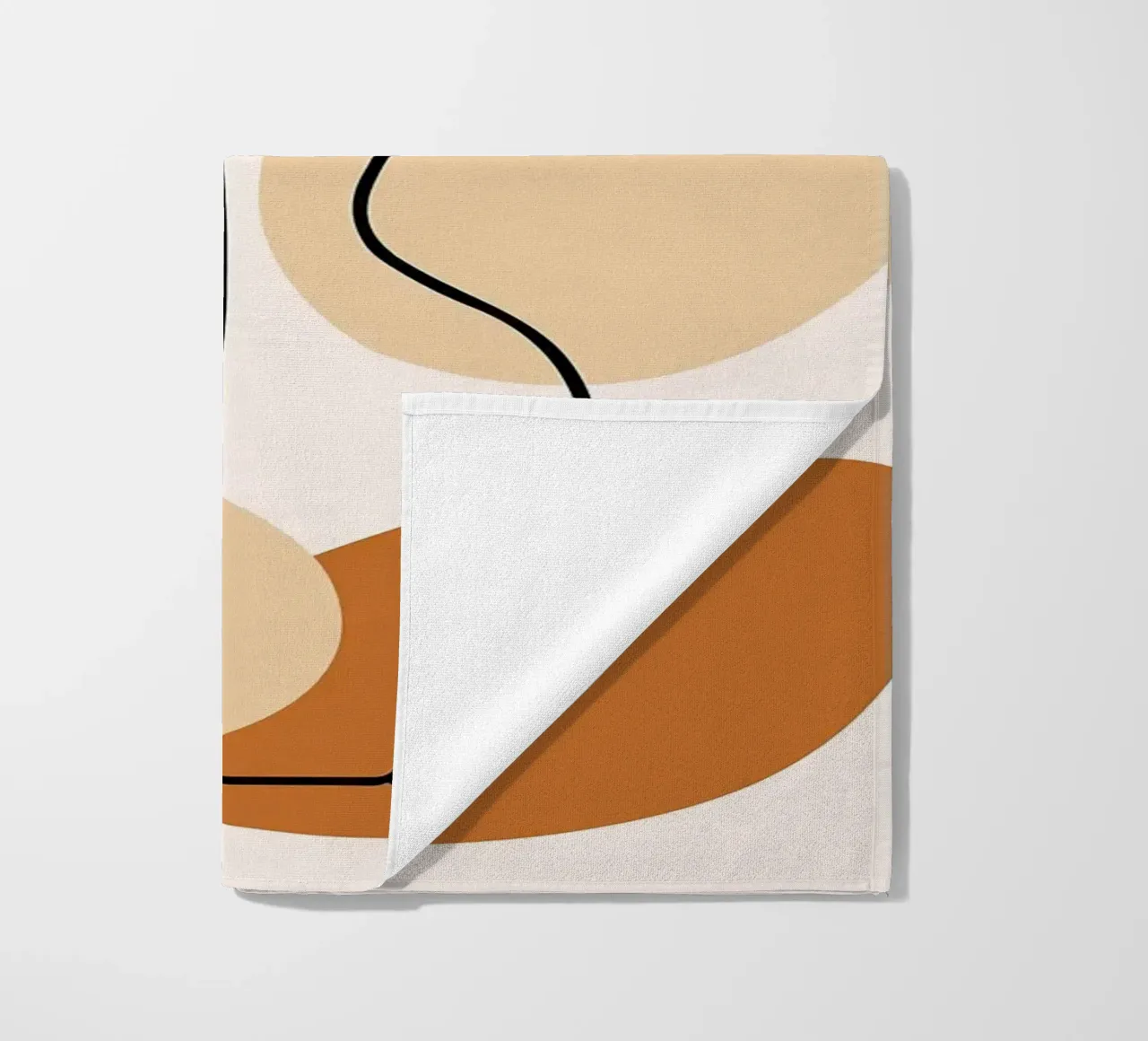 Illustrazione di una pianta minimalista in un vaso telo mare da PosterByFly