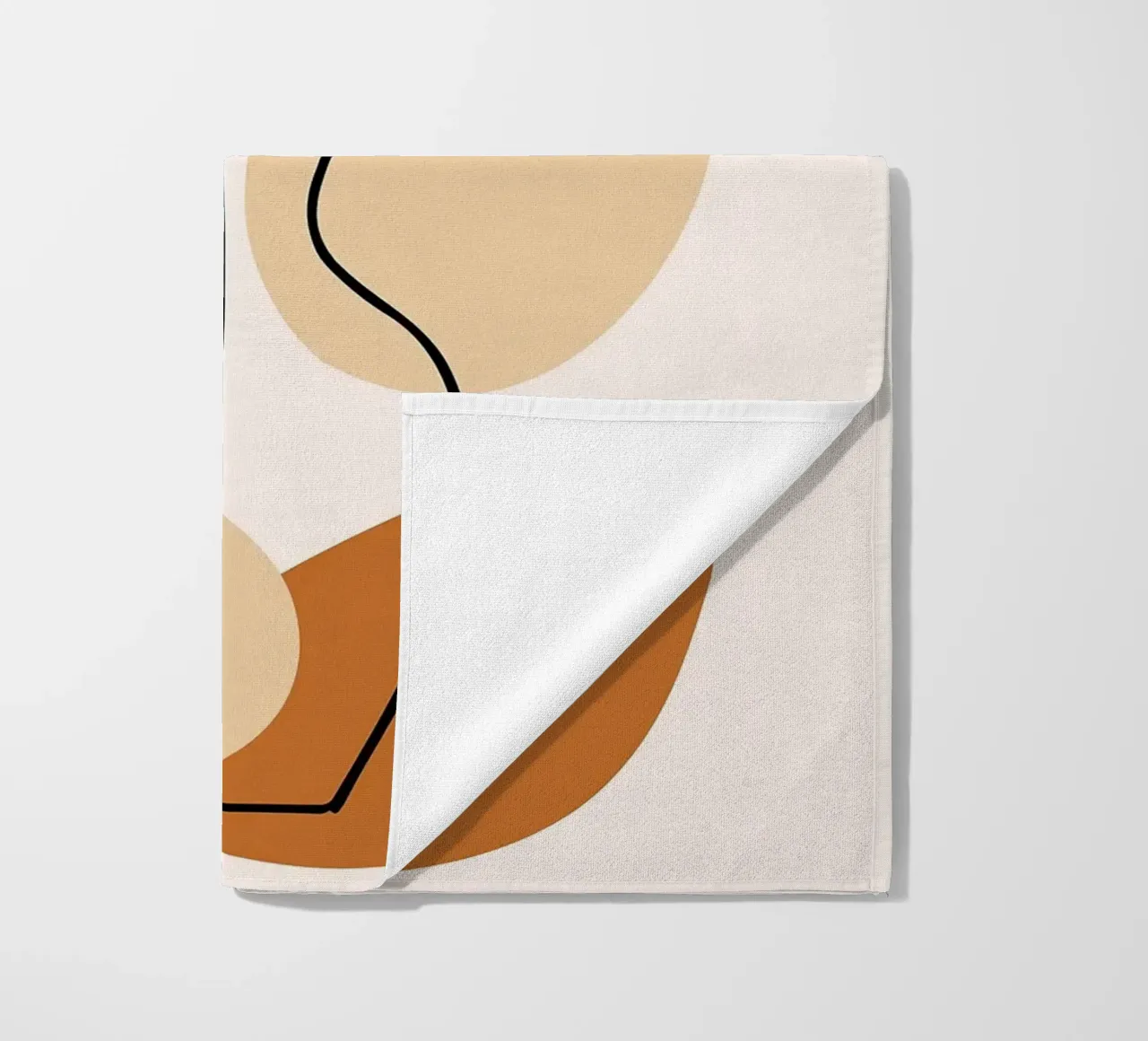 Illustrazione di una pianta minimalista in un vaso telo mare da PosterByFly