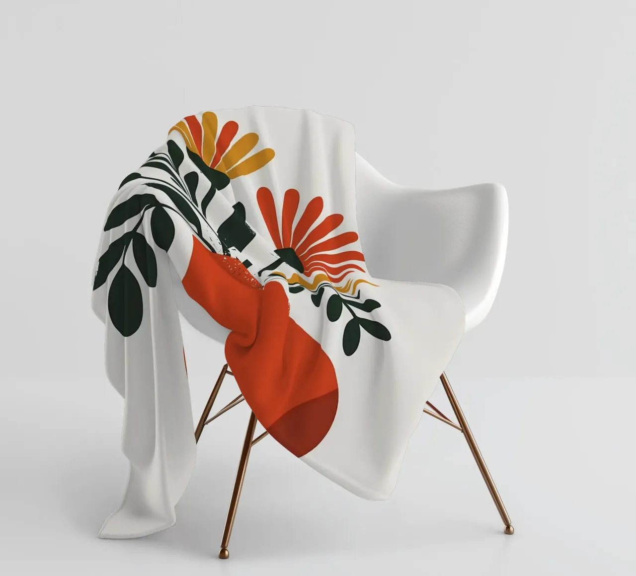 Composizione floreale minimalista in vaso coperta in pile da PosterByFly