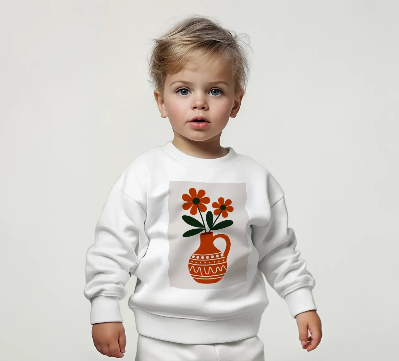 Natura morta floreale con vaso felpa neonato da PosterByFly