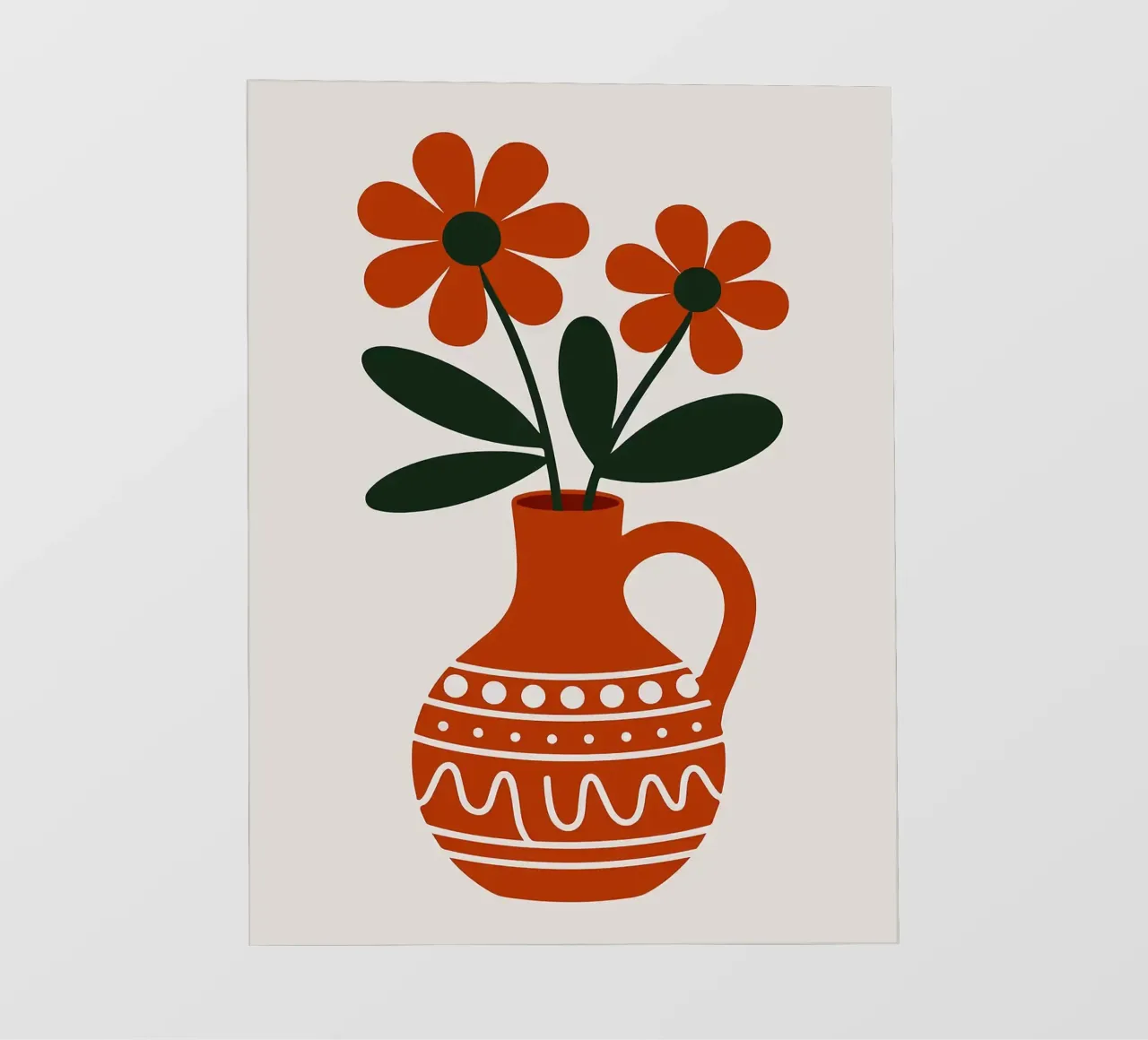 Natura morta floreale con vaso telo in pvc da PosterByFly