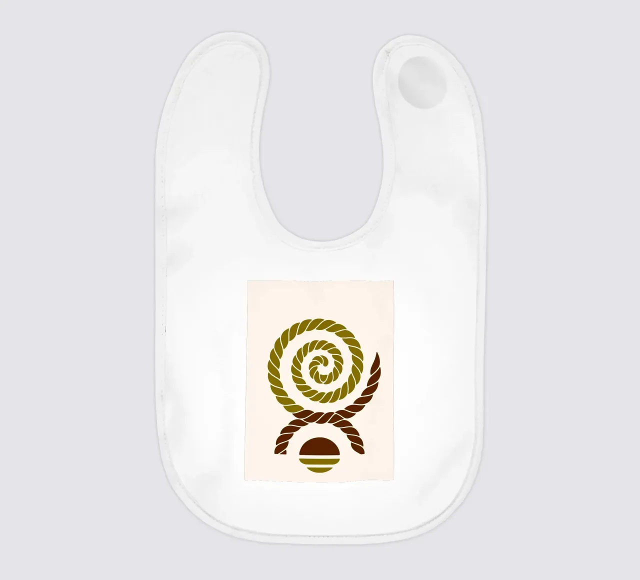 Arte minimalista a spirale di corda bavaglino da PosterByFly