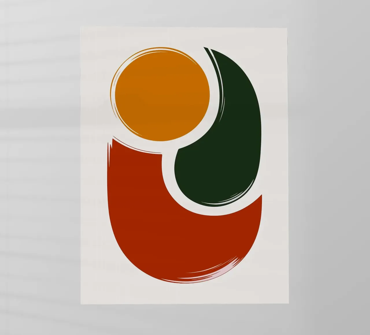 Stampa d'arte di forme geometriche astratte pellicola backlit da PosterByFly