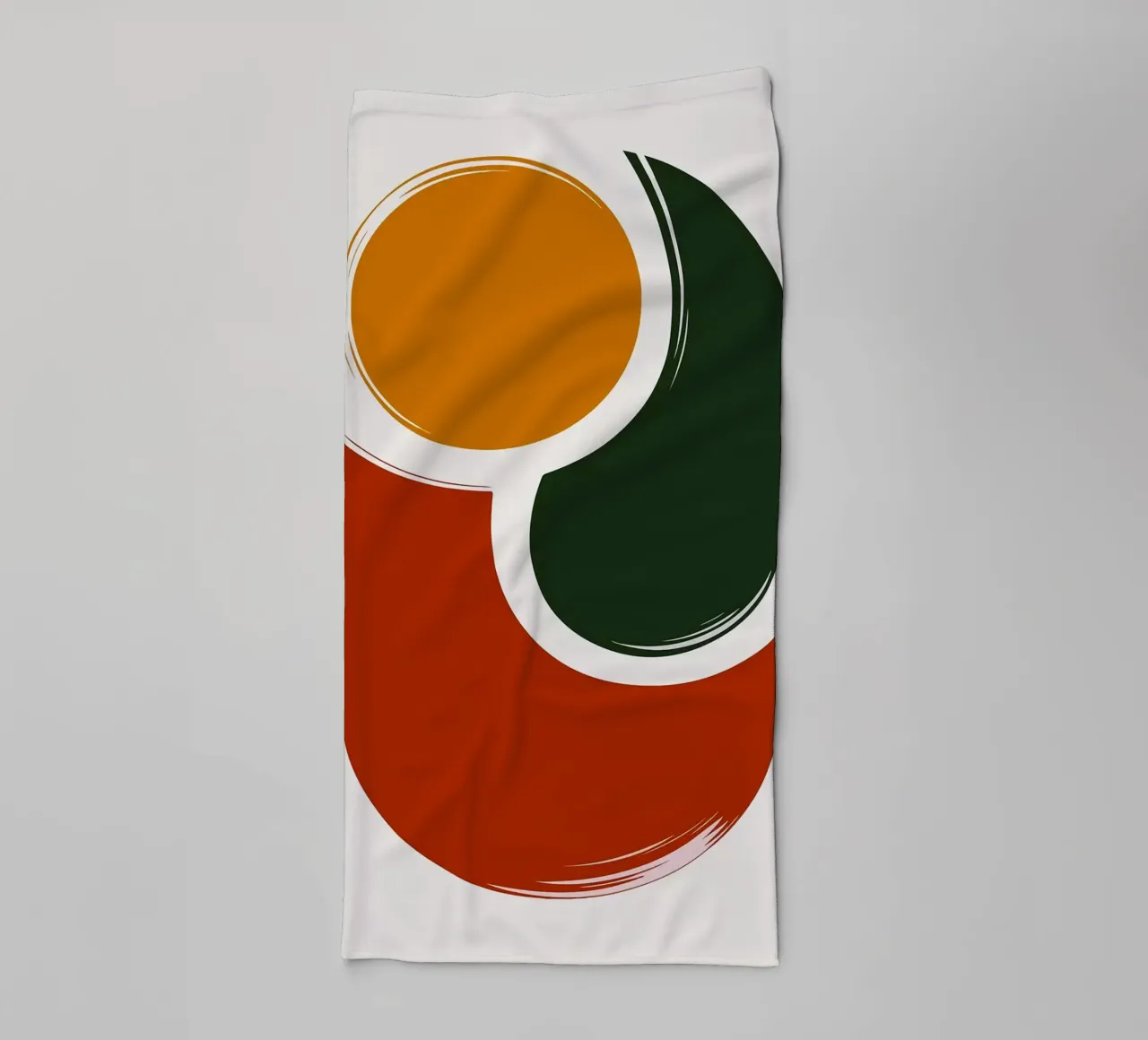 Abstract Geometric Shapes Art Print towel by PosterByFly