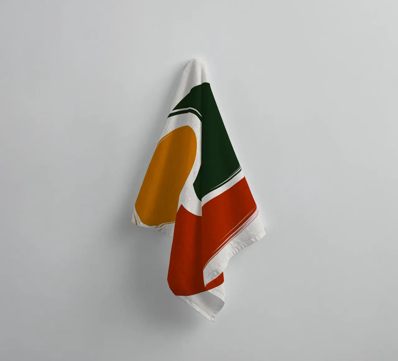 Abstrakte geometrische Formen Kunstdruck Handtuch von PosterByFly