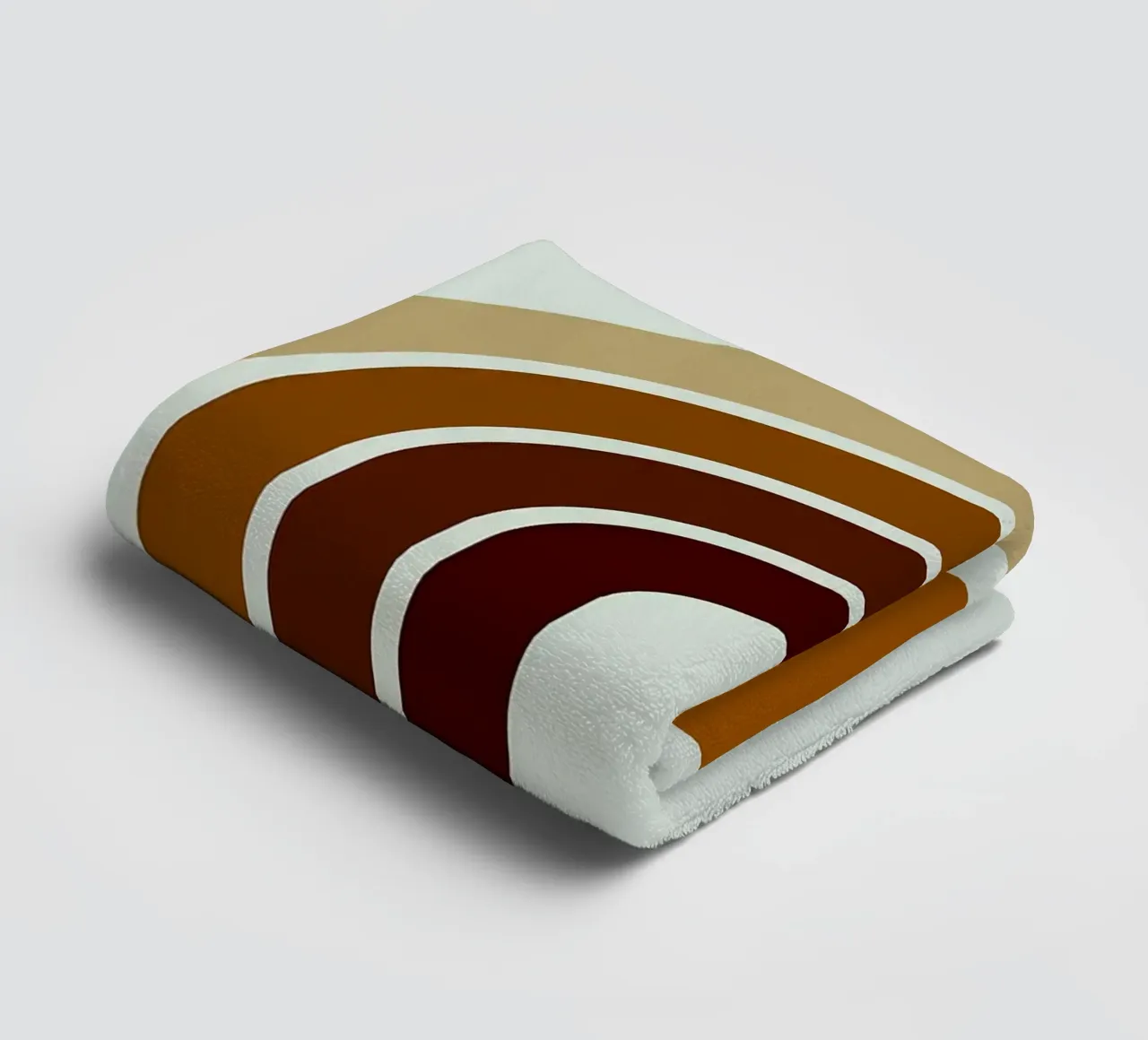 Abstracte Boho Regenboog en Zonnekunst badhanddoek van PosterByFly