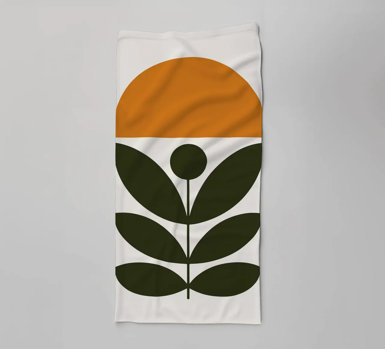 Minimalist Botanical Art Print towel by PosterByFly