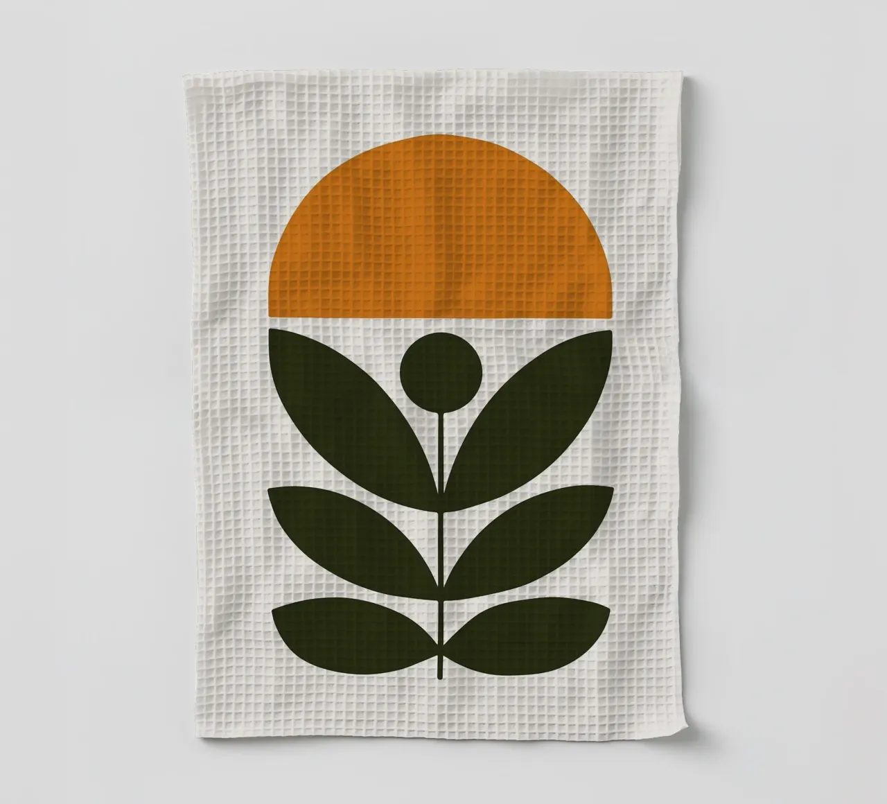 Minimalist Botanical Art Print tea towel by PosterByFly