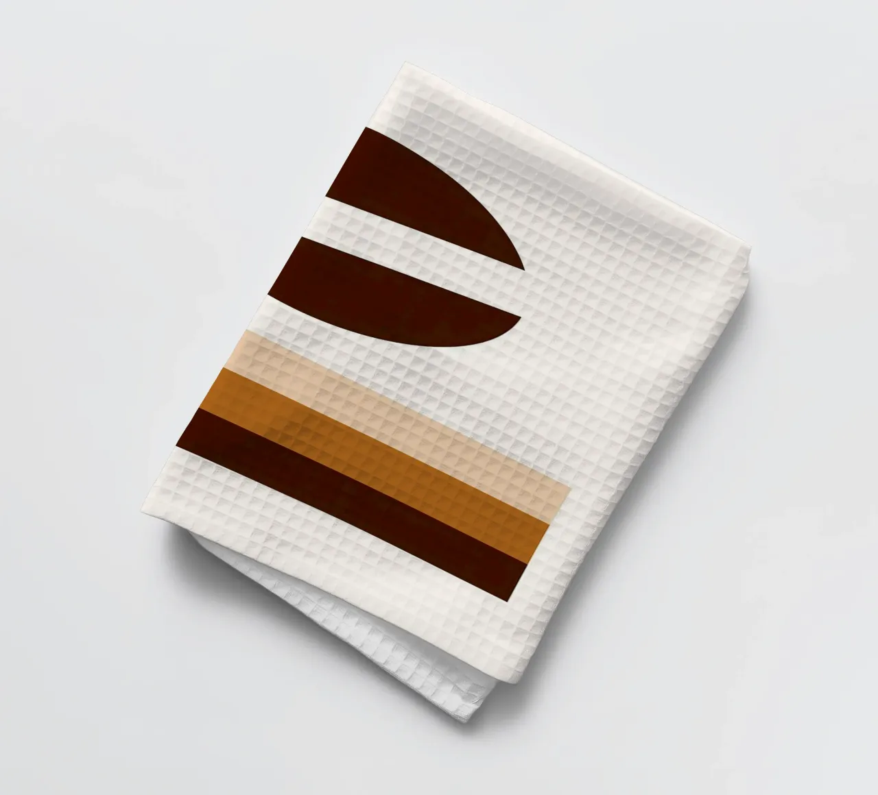 Arte minimalista marrone con forme geometriche canovaccio da cucina da PosterByFly