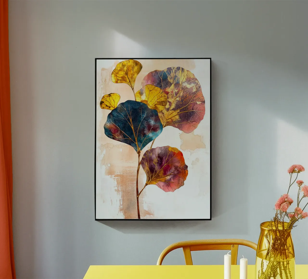 Eucaliptus foglie d'oro plexiglass da Justyna Jaszke JBJart