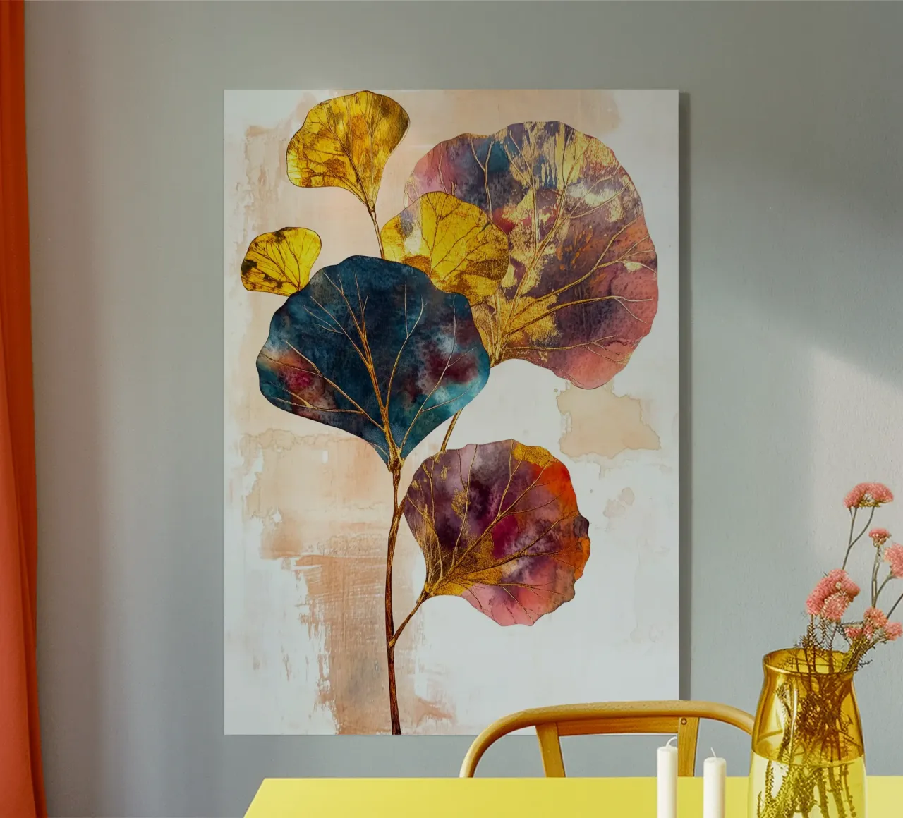 Eucaliptus foglie d'oro plexiglass da Justyna Jaszke JBJart