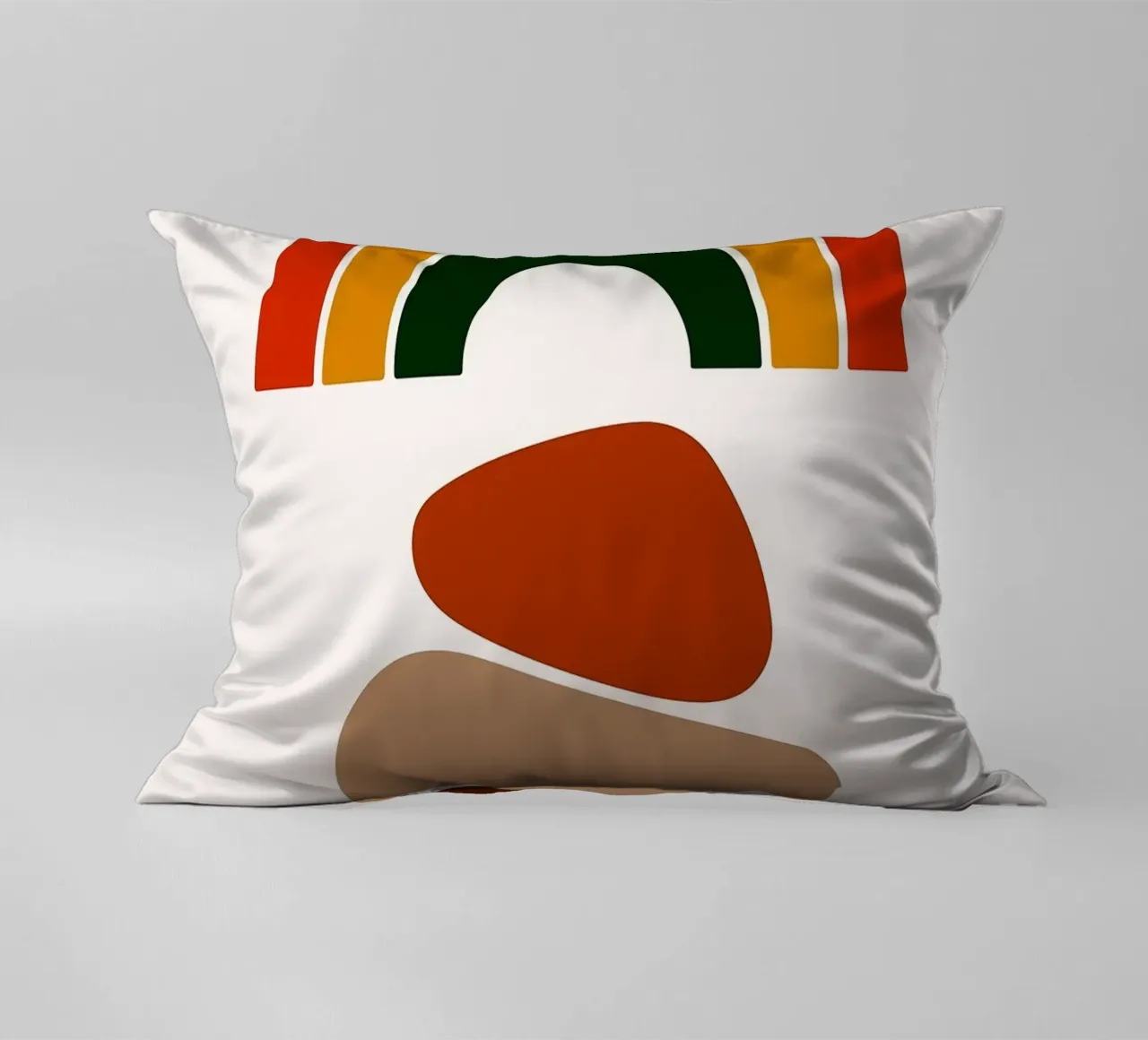 Illustrazione astratta di arcobaleno e pietre cuscino da PosterByFly