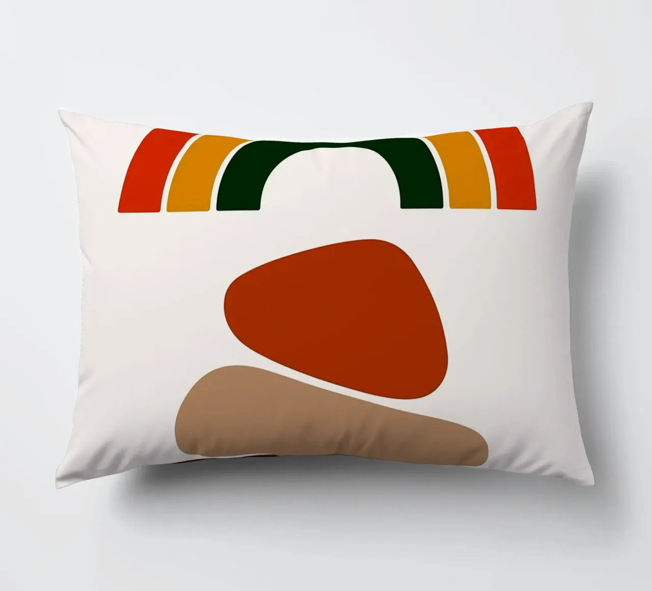 Illustrazione astratta di arcobaleno e pietre cuscino da PosterByFly