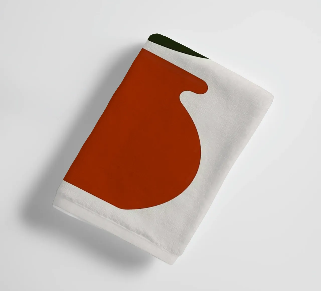 Illustrazione minimalista di un fiore in vaso asciugamano da bagno da PosterByFly