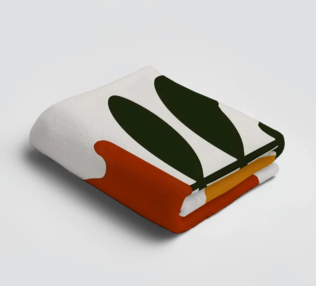 Illustrazione minimalista di un fiore in vaso asciugamano da bagno da PosterByFly