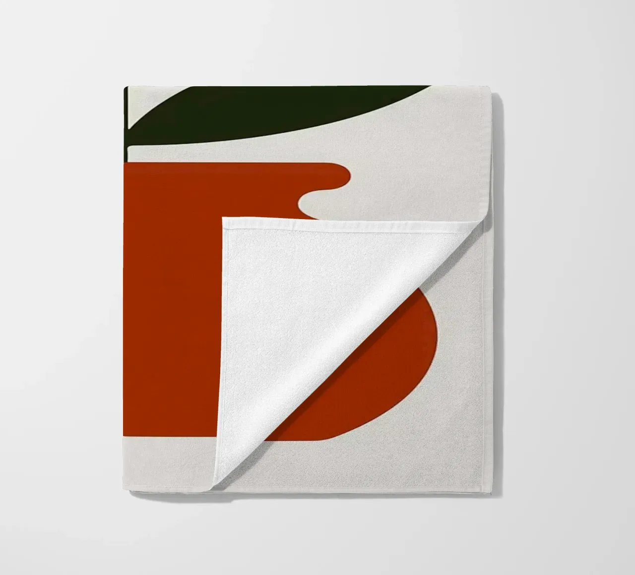 Illustrazione minimalista di un fiore in vaso telo mare da PosterByFly