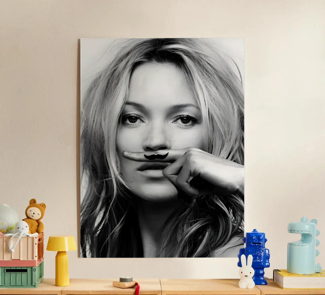 Baffo monocromatico plexiglass da vintage singer