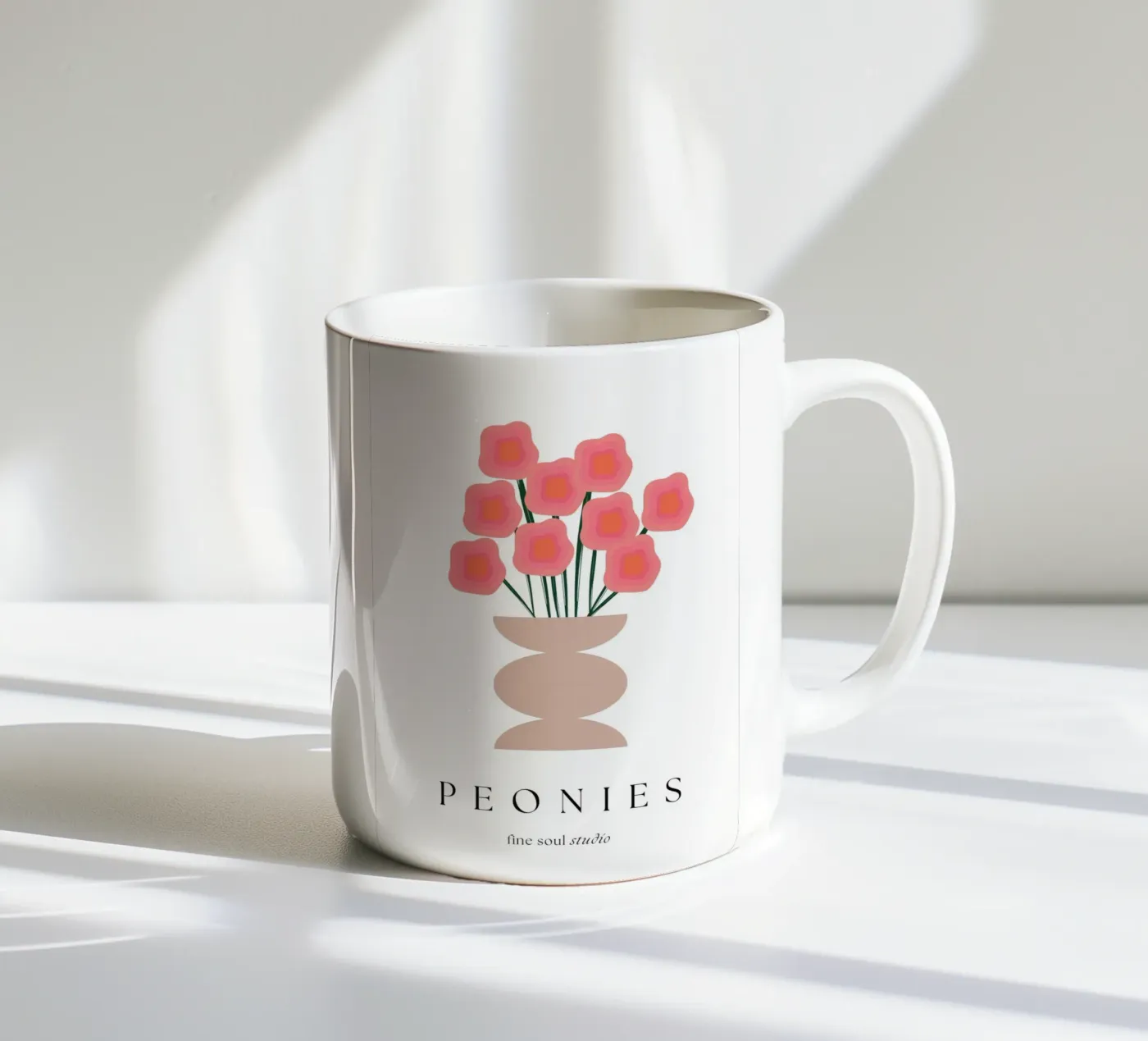 PEONI tazza in ceramica da studio.ladina