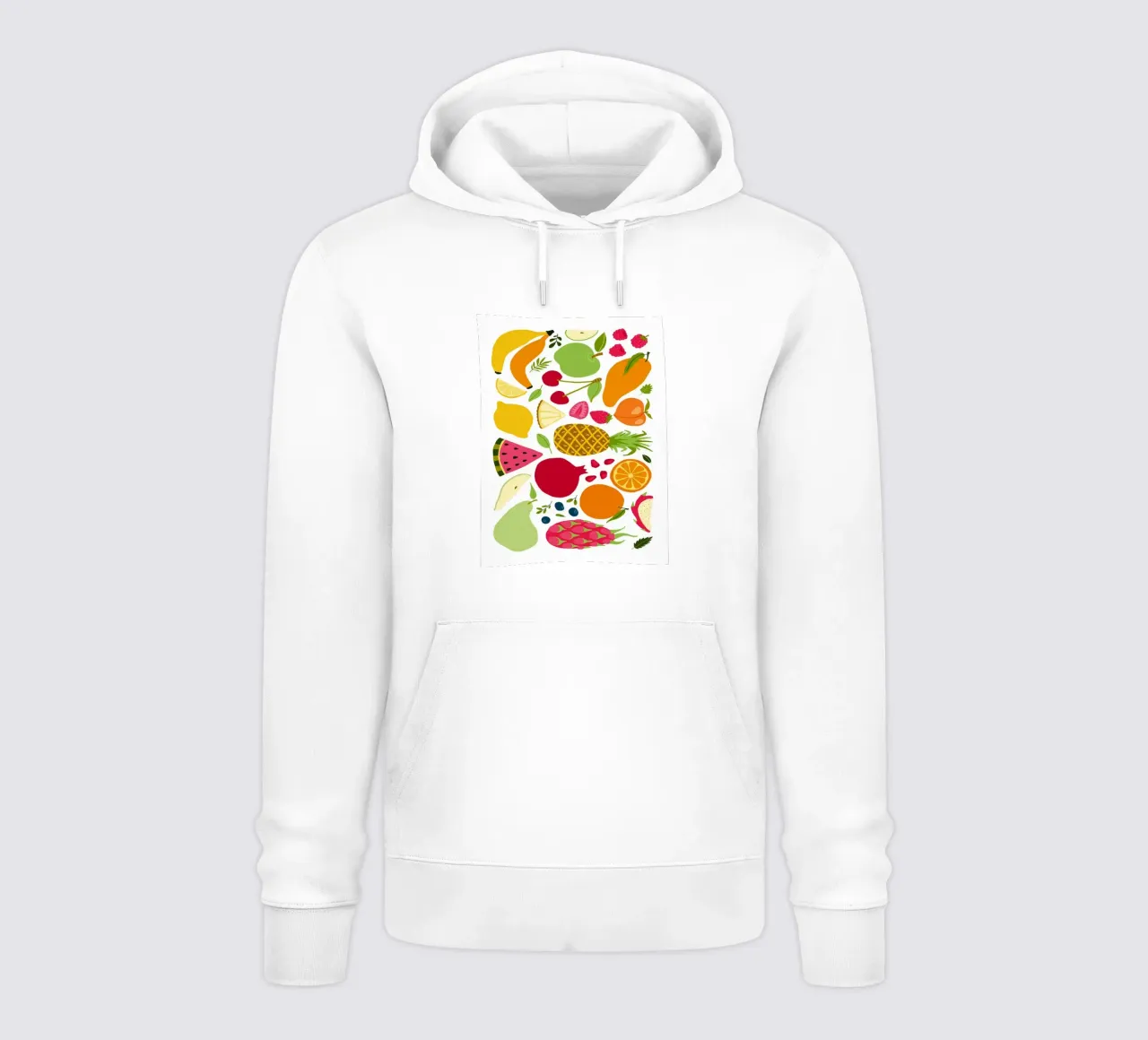 Assortimento colorato di frutta fresca felpa con cappuccio da BasicShopByBell