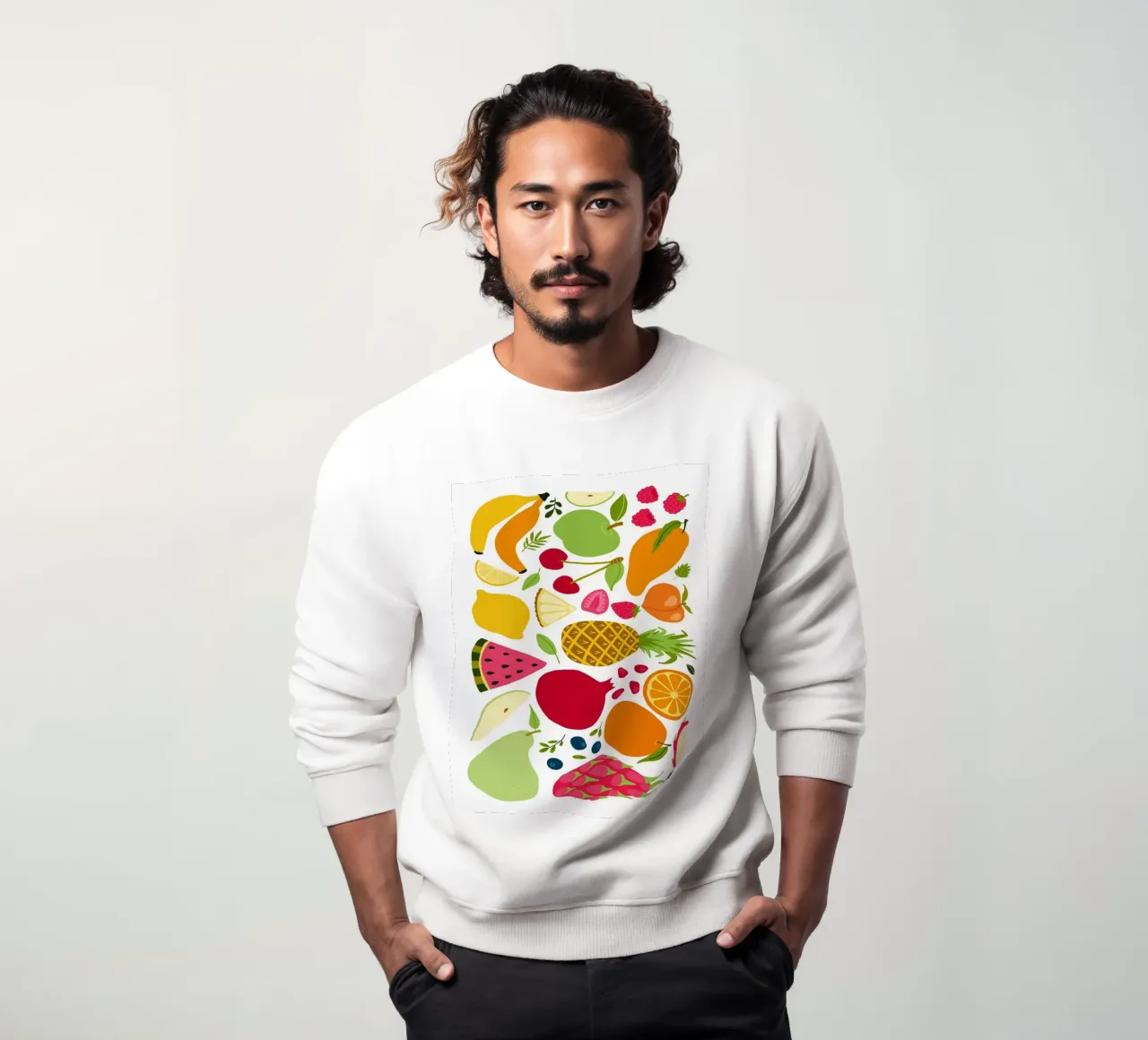 Assortimento colorato di frutta fresca felpa da BasicShopByBell