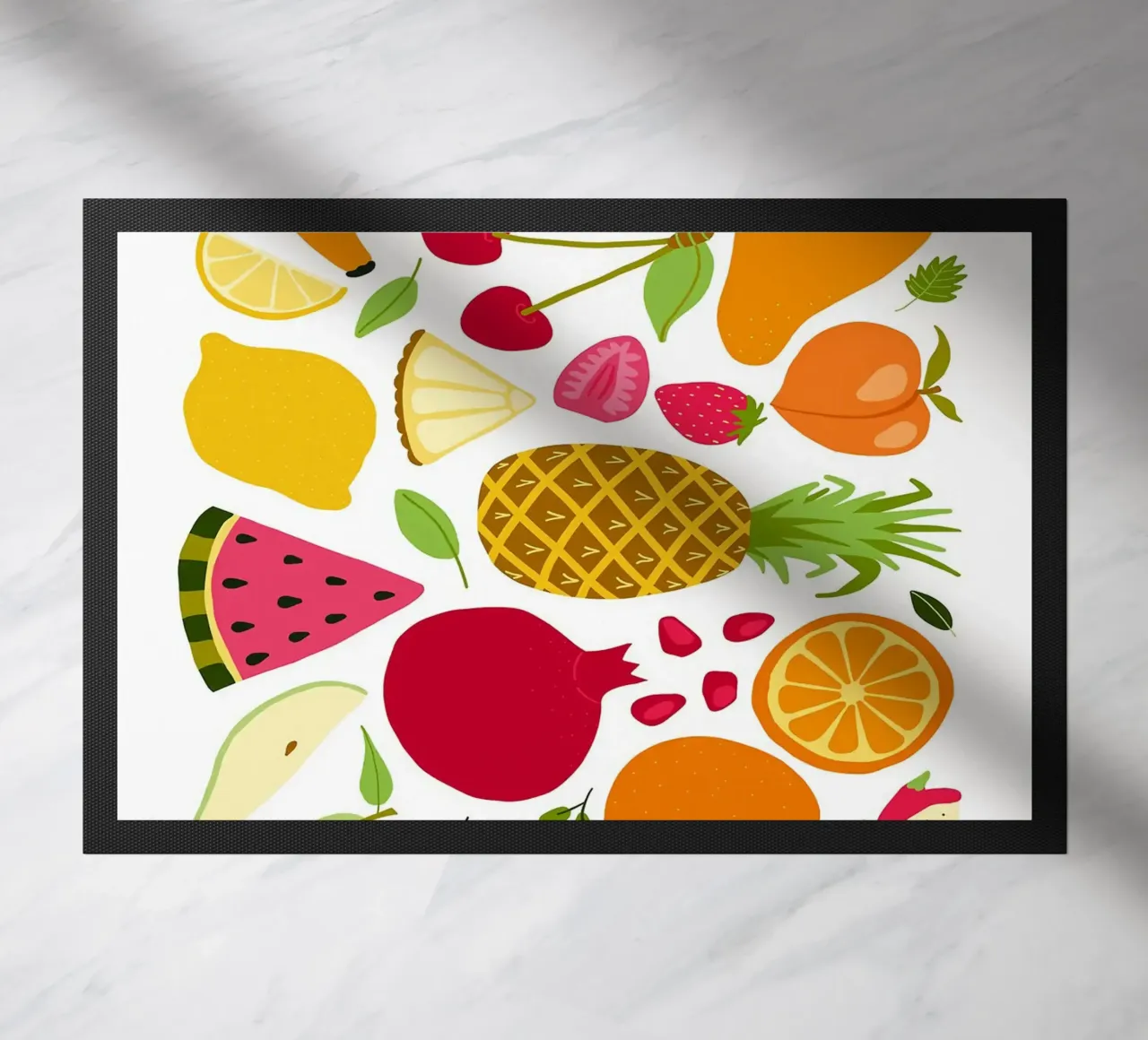 Assortimento colorato di frutta fresca zerbino da BasicShopByBell