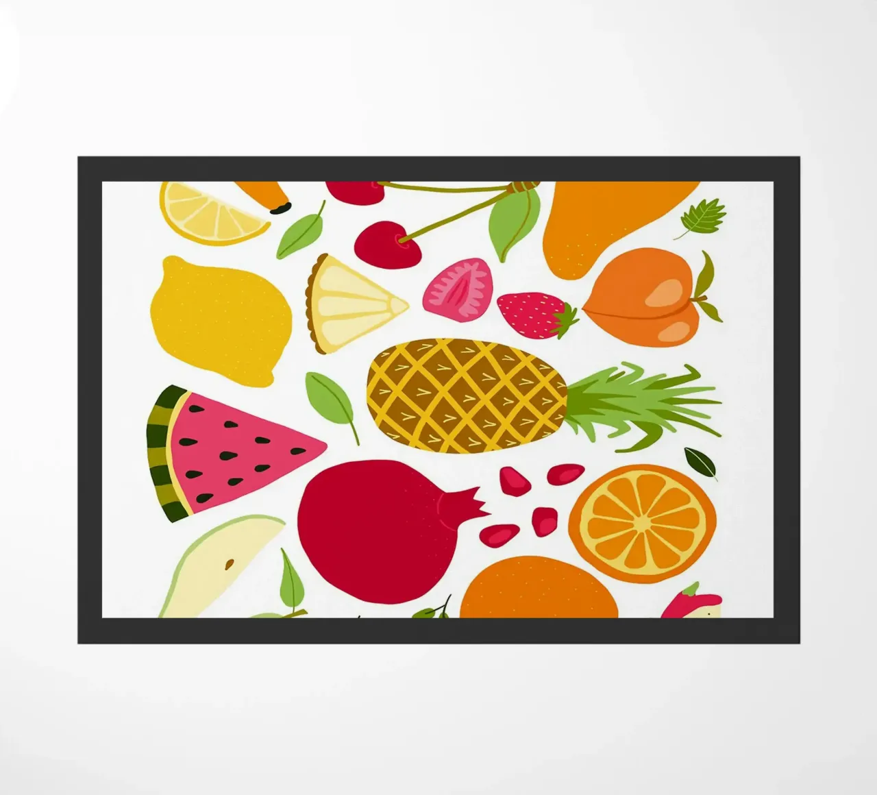 Assortimento colorato di frutta fresca zerbino da BasicShopByBell
