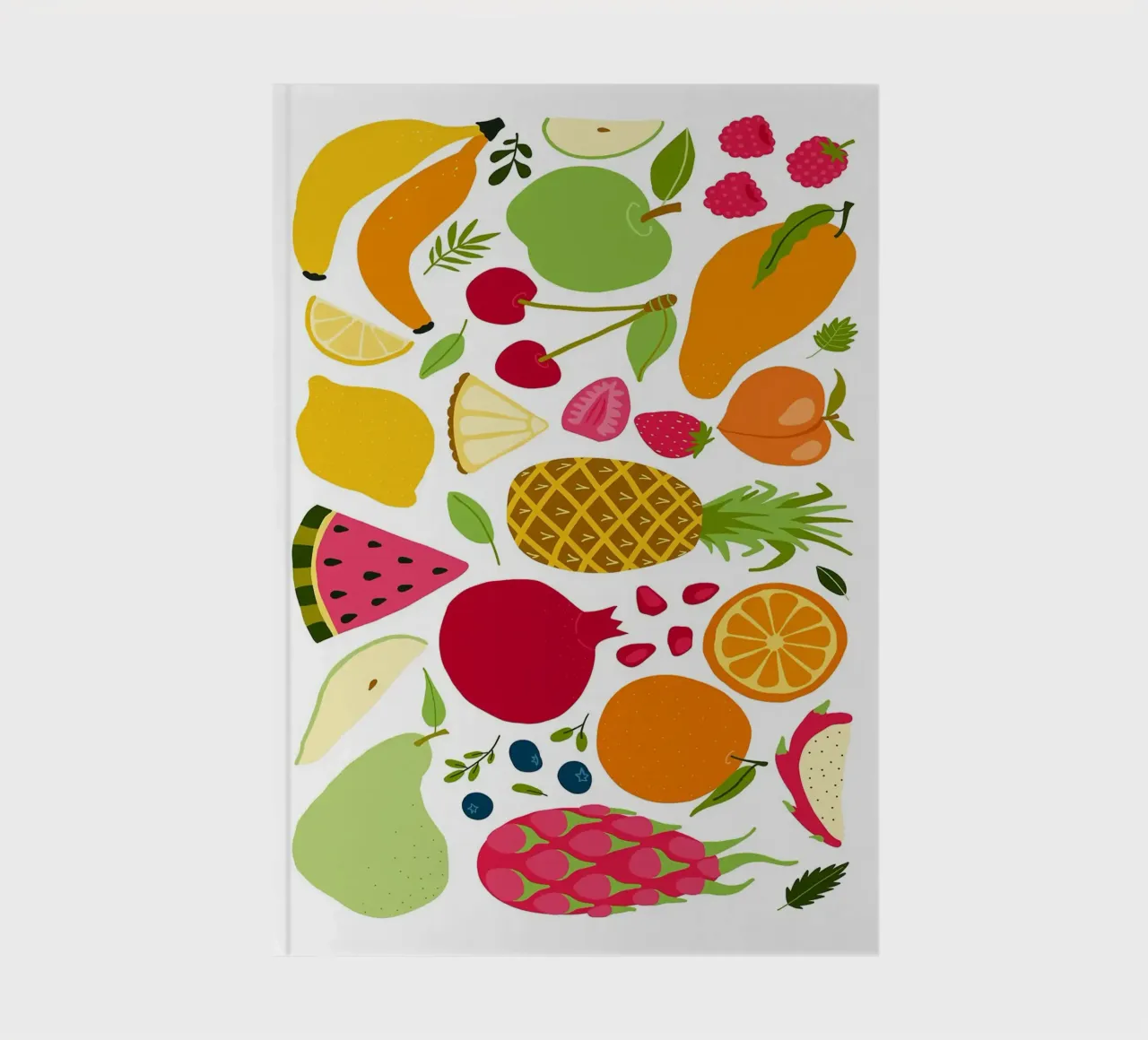 Assortimento colorato di frutta fresca diario da BasicShopByBell