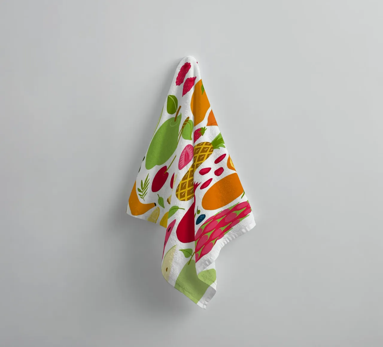 Assortimento colorato di frutta fresca asciugamano da bagno da BasicShopByBell