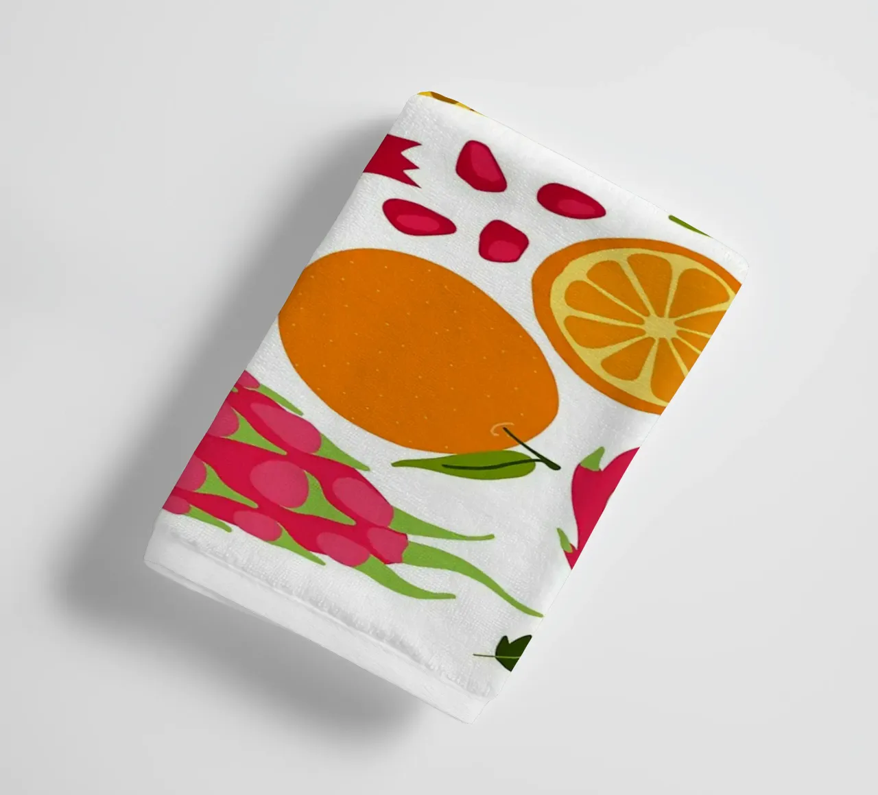 Assortimento colorato di frutta fresca asciugamano da bagno da BasicShopByBell