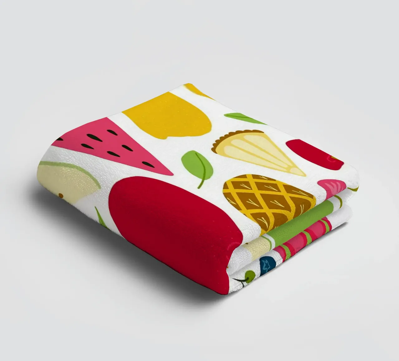 Assortimento colorato di frutta fresca asciugamano da bagno da BasicShopByBell