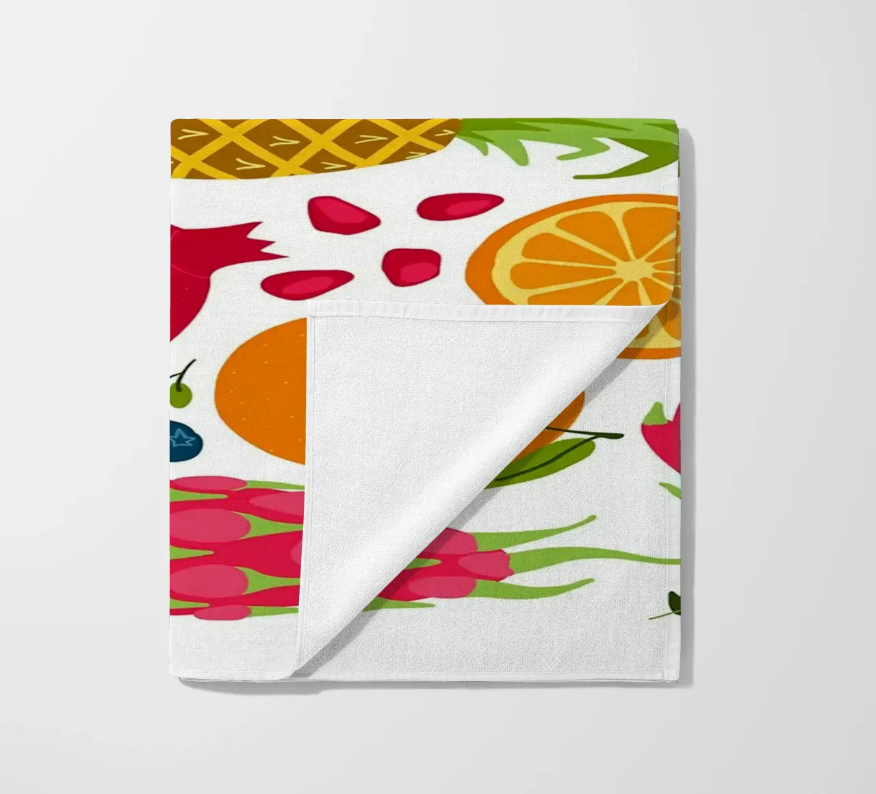 Assortimento colorato di frutta fresca telo mare da BasicShopByBell