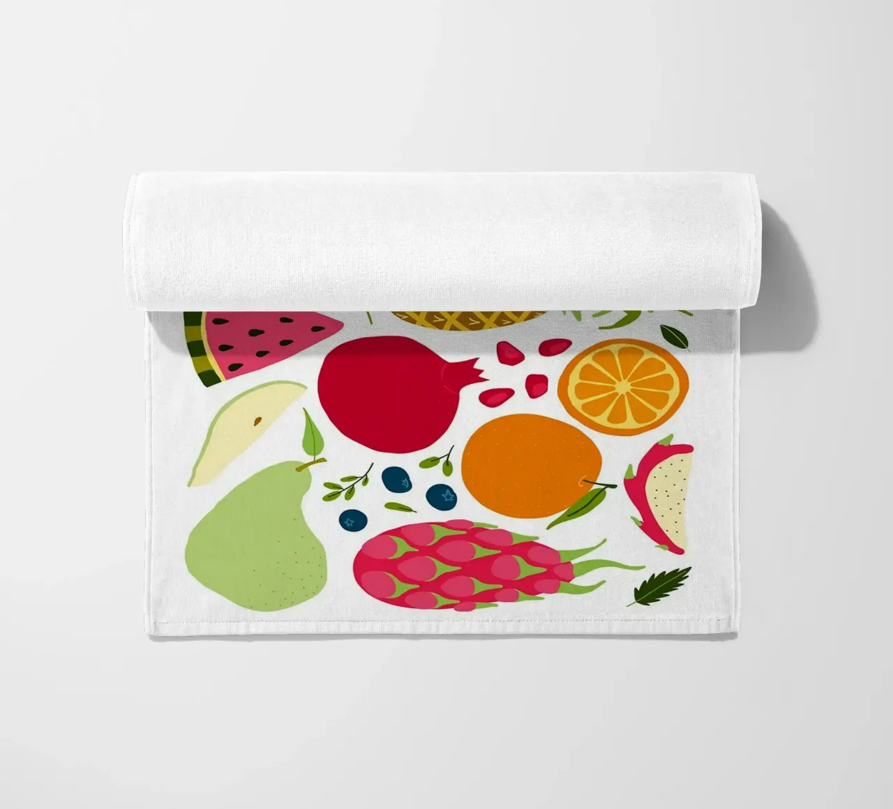 Assortimento colorato di frutta fresca telo mare da BasicShopByBell