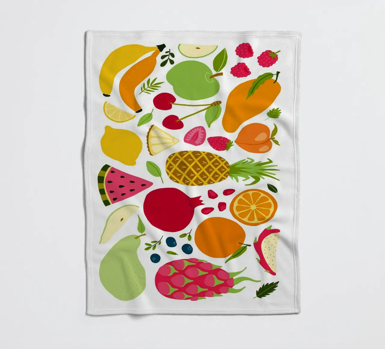 Assortimento colorato di frutta fresca coperta in pile da BasicShopByBell