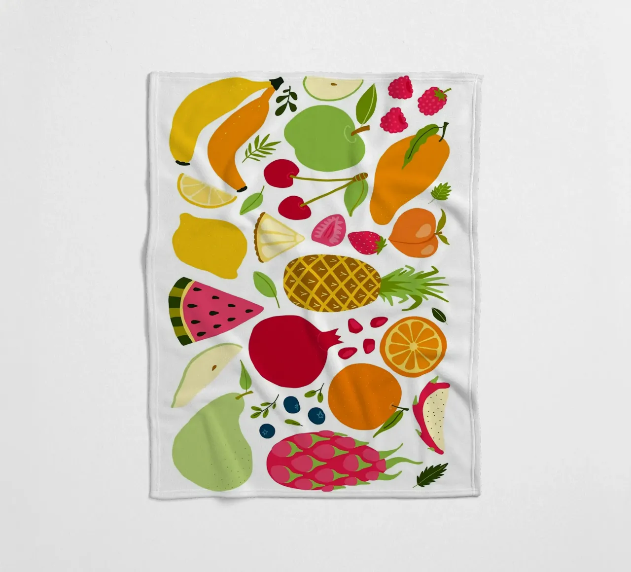 Assortimento colorato di frutta fresca coperta in pile da BasicShopByBell