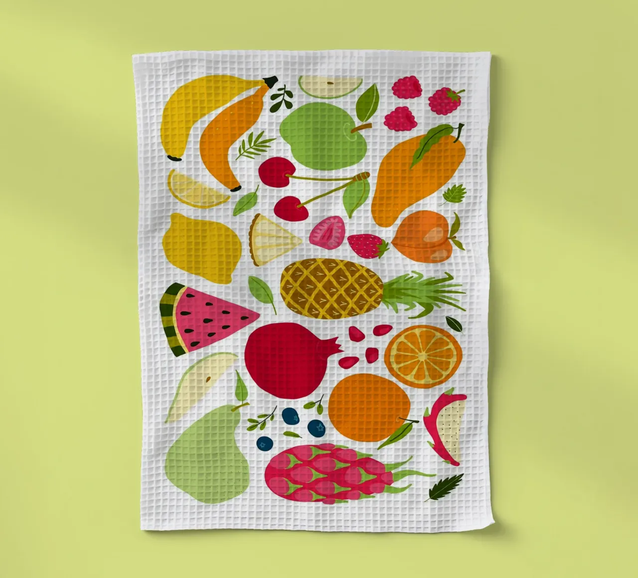 Assortimento colorato di frutta fresca canovaccio da cucina da BasicShopByBell