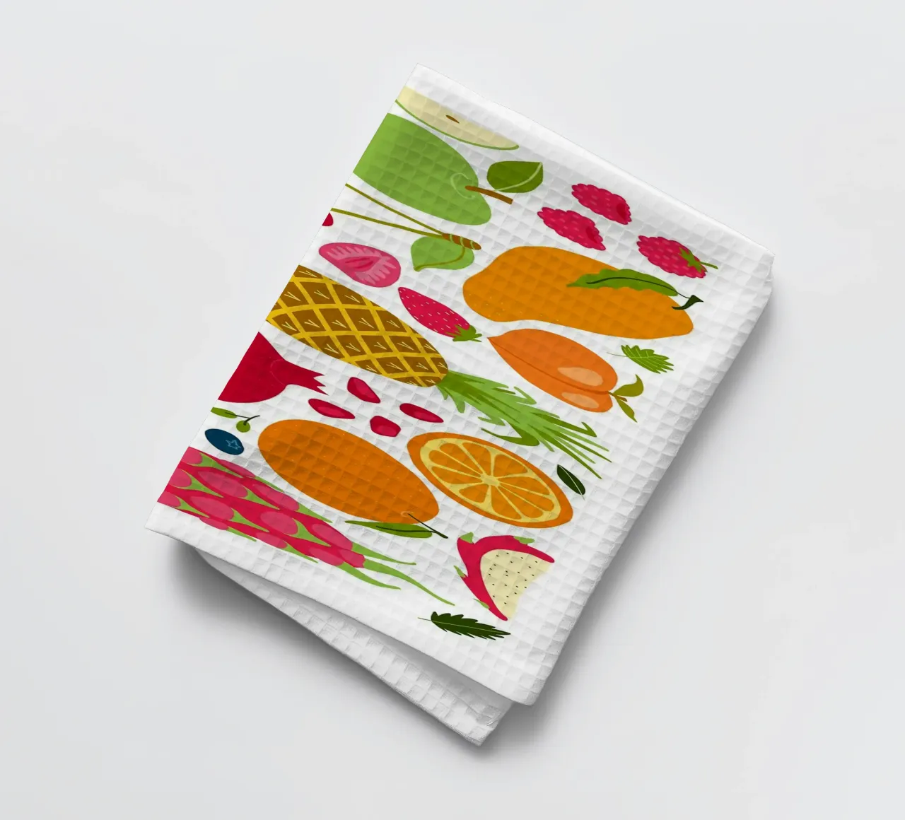 Assortimento colorato di frutta fresca canovaccio da cucina da BasicShopByBell