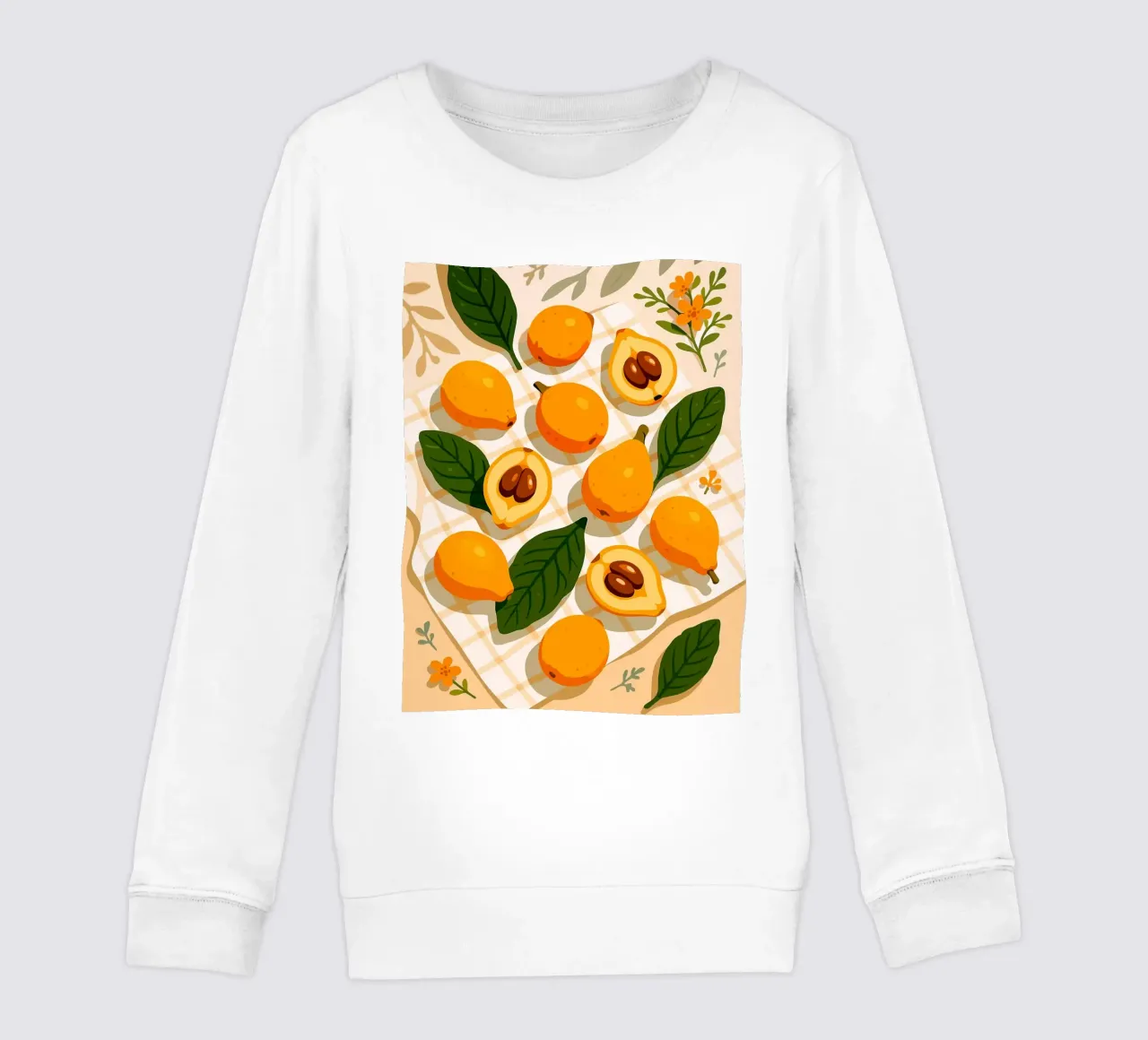 Níspero - Una mesa con estilo sudadera para niño de BasicShopByBell