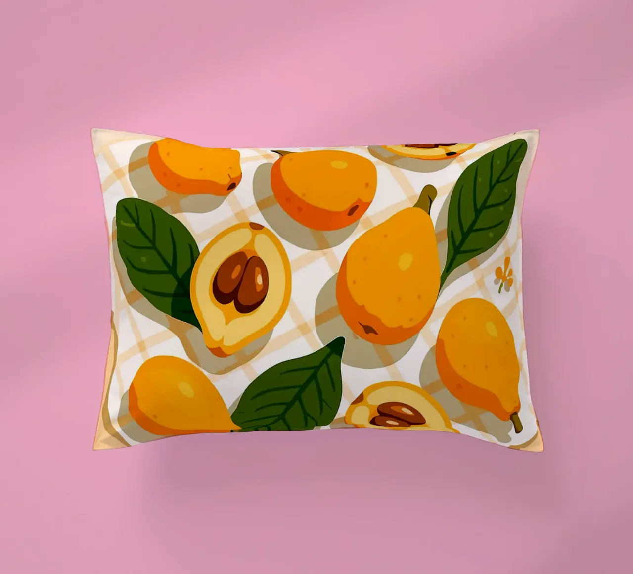 Nespola - Una tavola stilizzata cuscino da BasicShopByBell