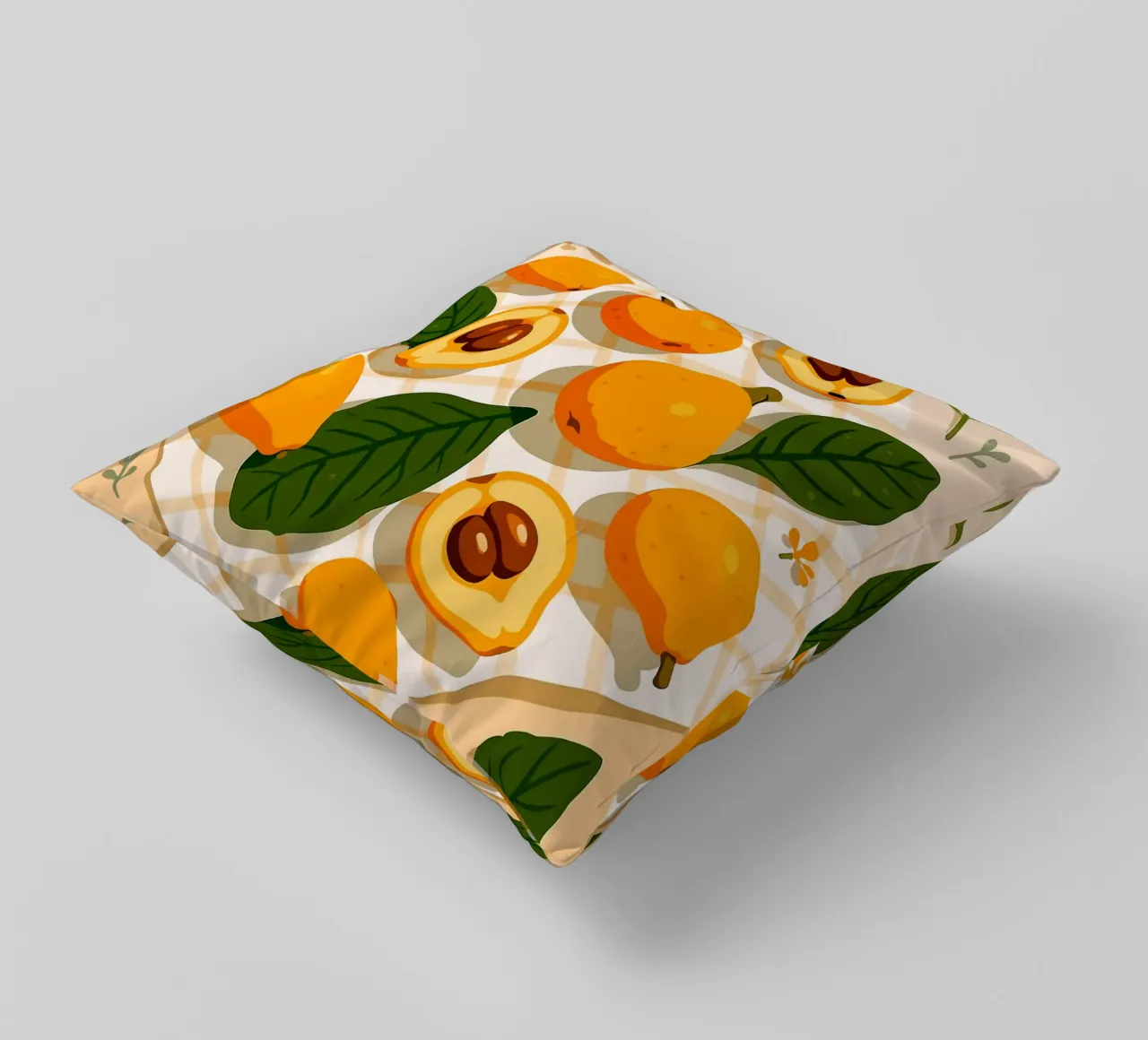 Nespola - Una tavola stilizzata cuscino da BasicShopByBell