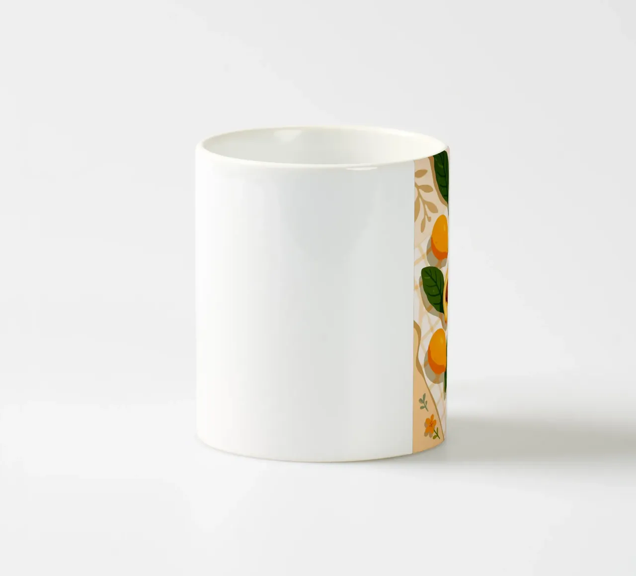 Nespola - Una tavola stilizzata tazza in ceramica da BasicShopByBell