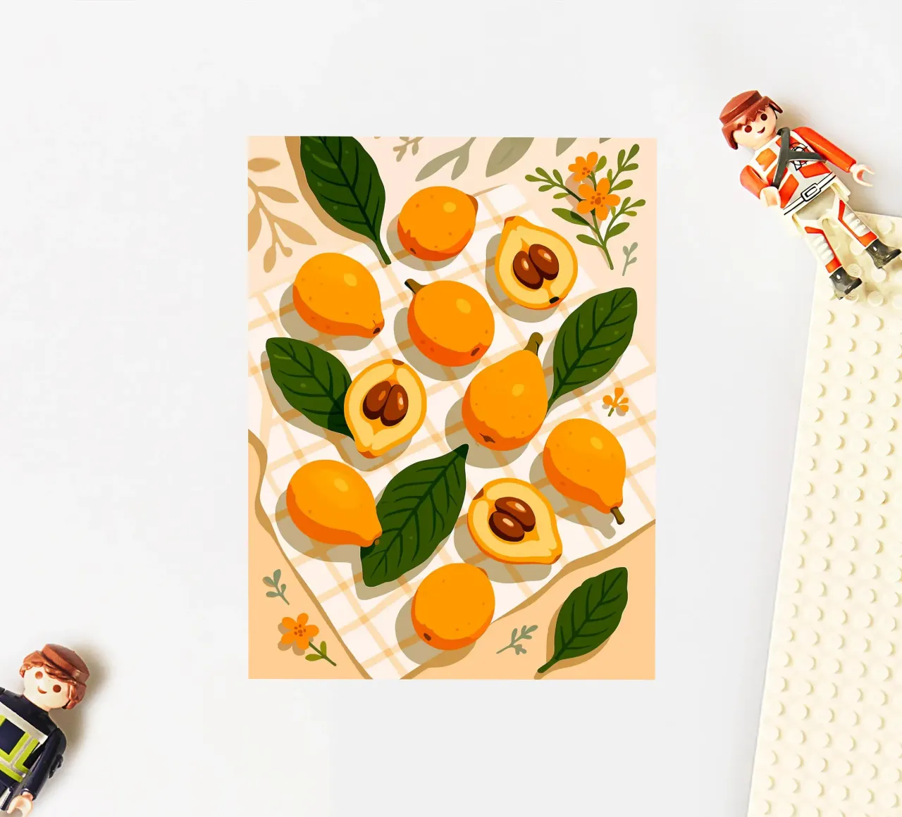 Níspero - Una mesa con estilo pegatina de BasicShopByBell