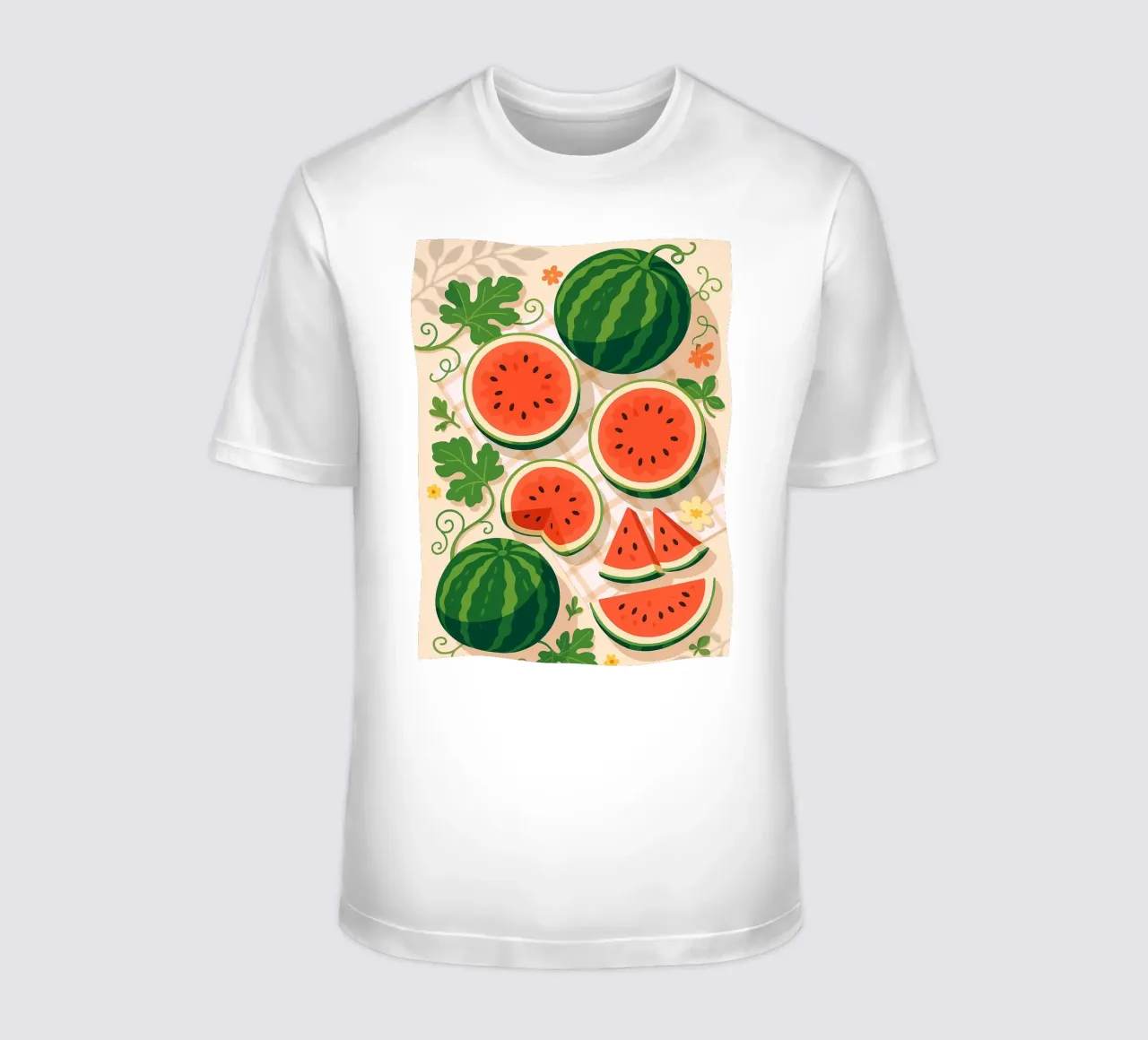 Sandía - Una mesa con estilo camiseta de BasicShopByBell