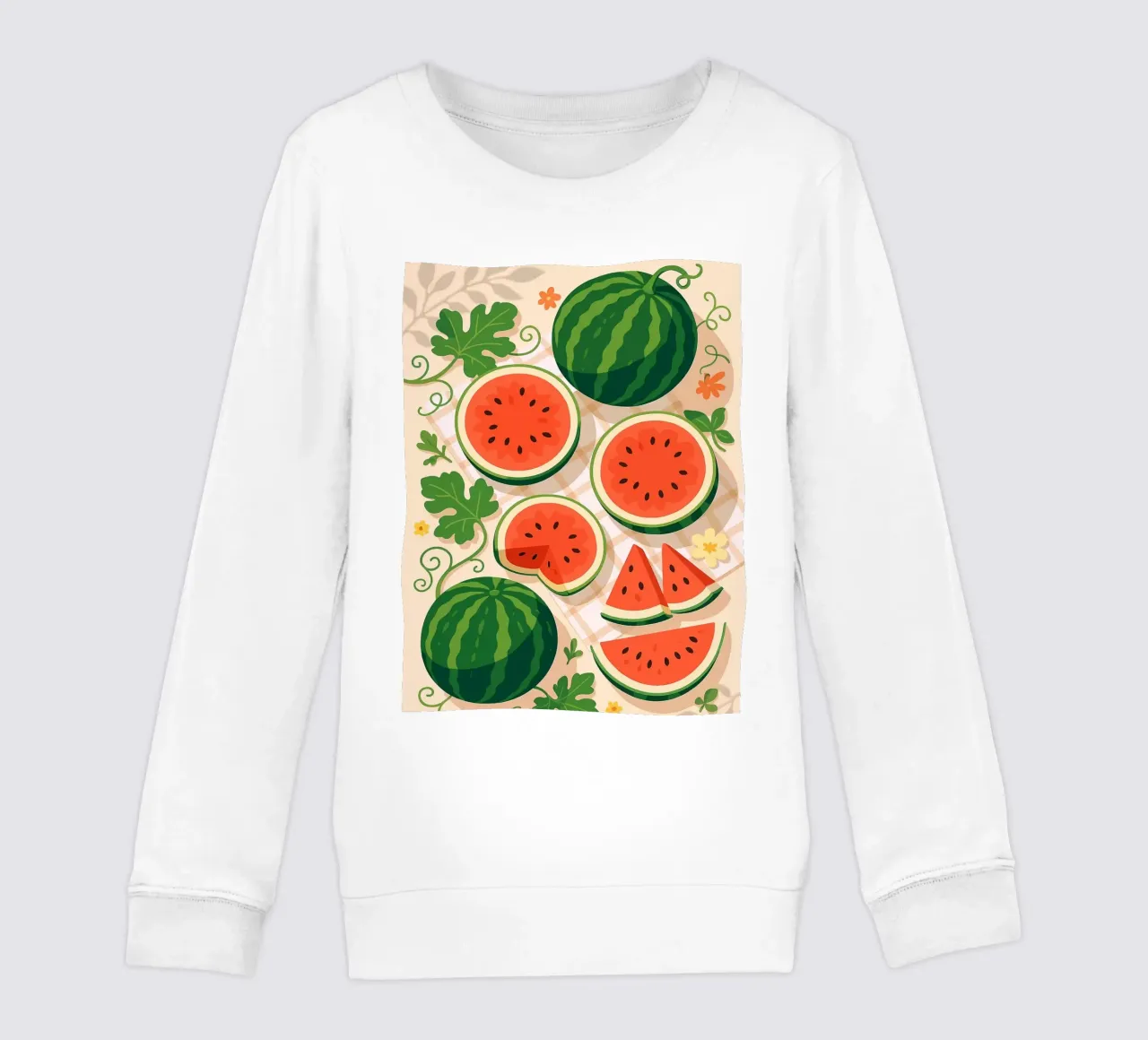 Sandía - Una mesa con estilo sudadera para niño de BasicShopByBell