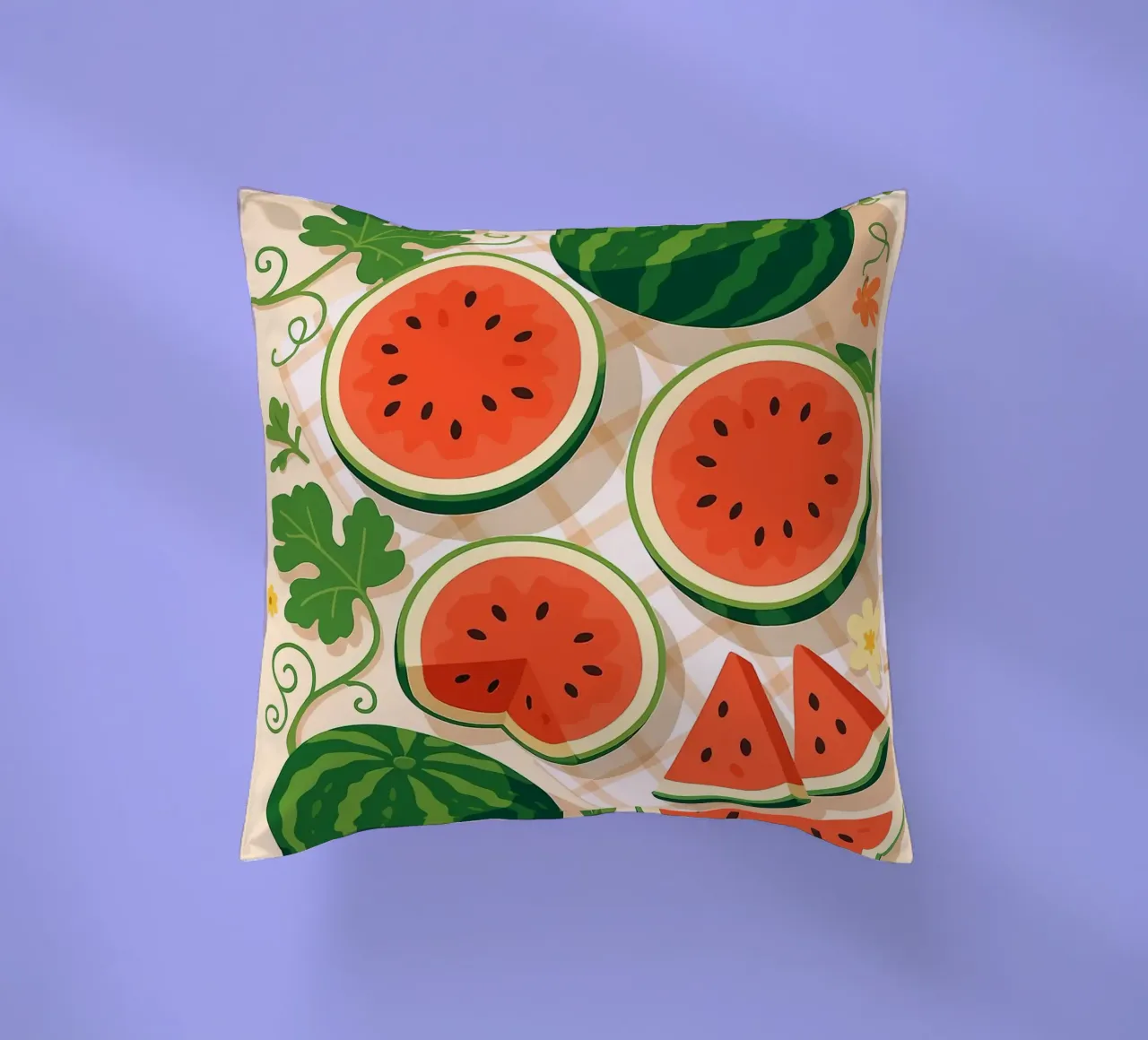 L'anguria - Una tavola stilizzata cuscino da BasicShopByBell
