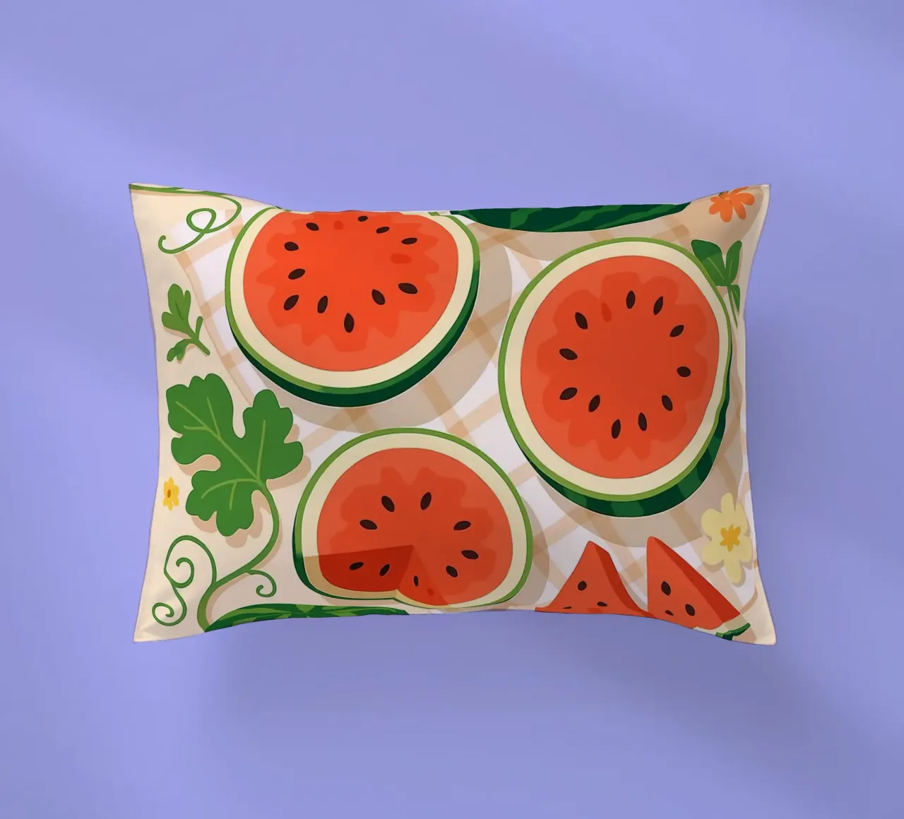 L'anguria - Una tavola stilizzata cuscino da BasicShopByBell