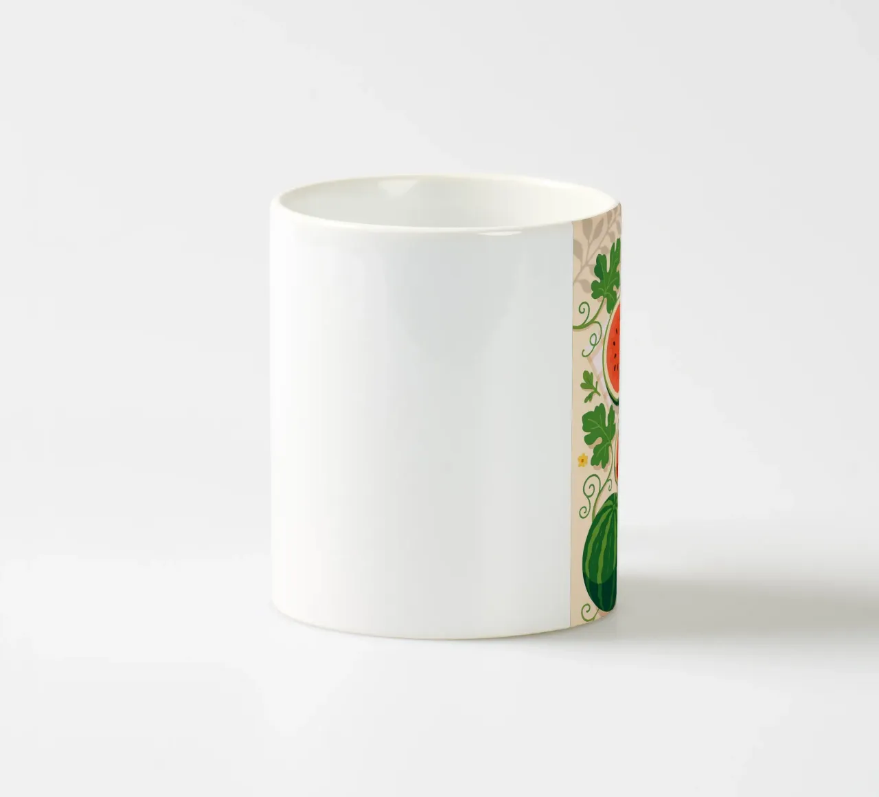 L'anguria - Una tavola stilizzata tazza in ceramica da BasicShopByBell
