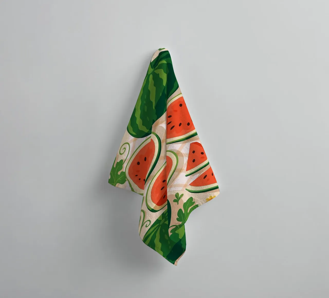 Sandía - Una mesa con estilo toalla de baño de BasicShopByBell